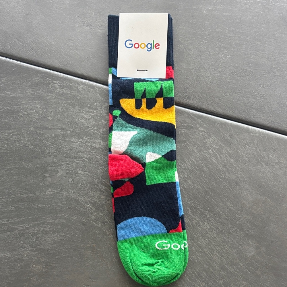 Google Vibrant Multicolor Casual Socks